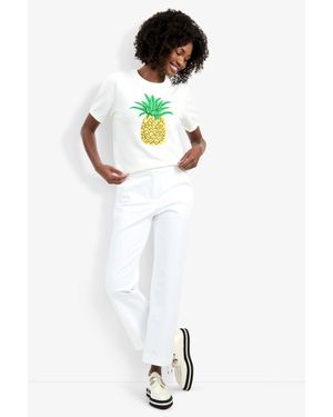 Trina Turk Maui Old Fashioned Sweater - White