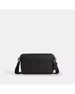 COACH Jack Flap Crossbody Bag - Black