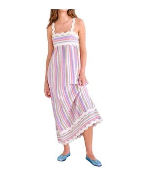 Saylor Atala Ric Rac Maxi Dress - Pink