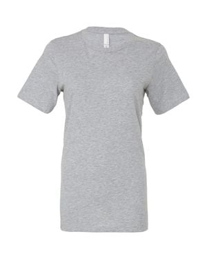 Bella Canvas Ladies Heather Jersey Relaxed Fit T-Shirt - Gray