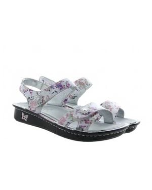 Alegria Leather Sandal - White