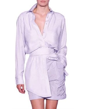 Brandon Maxwell Vera Shirtdress - White