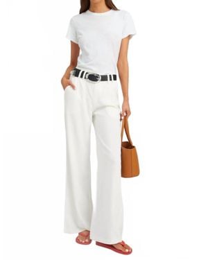 SPRWMN Crepe Pleated Trouser - White