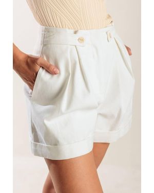 TRUEDAMES Love Letters Woven Short - White