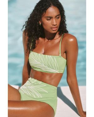Sanctuary High-Rise Bikini Bottoms - Green