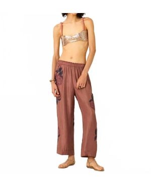 Alix Of Bohemia Otto Mauvewood Rose Pant - Red