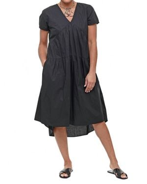 Tulip Clothing Carey Short Sleeves Dress - Black