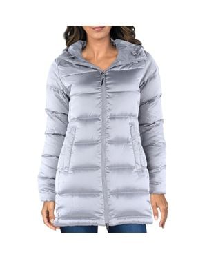 The North Face Quilted Polyester Down Coat - Blue