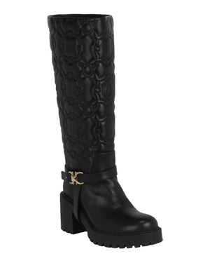 Ferragamo Shiran Knee-High Leather Boot - Black