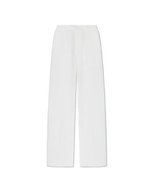 DSquared² Wide-Leg Pleated Pants - White