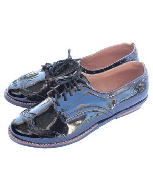 Kallie & Co. Charlotte Vegan Flat Shoes - Blue