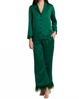 Rya Collection Swan Pj Lounge Set - Green