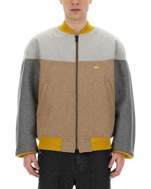 A.I.E. Color-Blocked Jacket - Gray