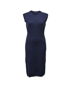 Lanvin Knitted Midi Dress - Blue