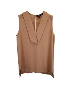 Theory Salvatill Sleeveless Tank Top - Brown