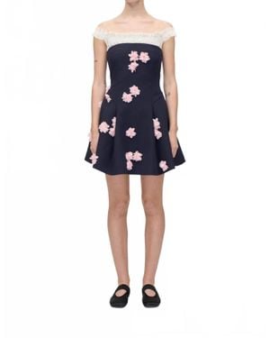 Stine Goya Off The Shoulder Mini Dress - Blue