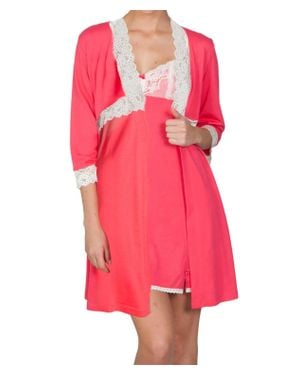 Twelve Eighty Eight Giselle Short Robe - Pink