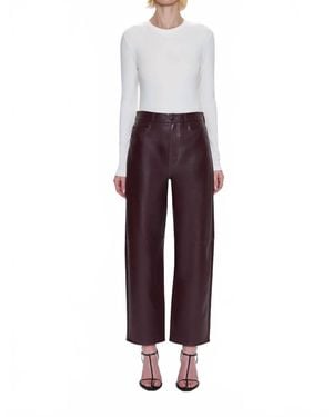 Pistola Jett High Rise Bowed Straight Pant - Red