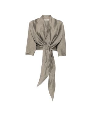 Cortana Aria Linen Jacket - Natural