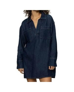 Sanctuary All-Day Denim Tunic Mini Dress - Blue
