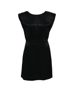Ba&sh Mini Scoop Neck Backless Dress - Black