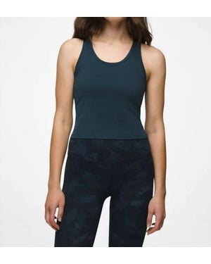 Prana Luxara Racerback Tank Top - Blue