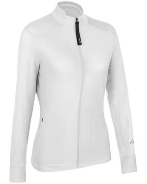 Lamunt Emy Light Full Zip Textured Jacket - White