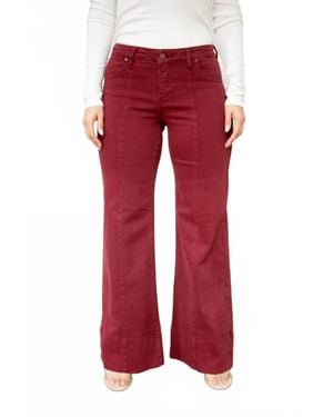 Risen Cabernet Chic Jeans - Red