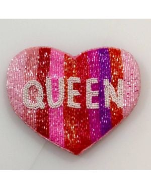 Camel Threads Queen Of Hearts Coin Purse - Red