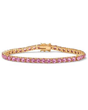 Palmbeach Jewelry Birthstone Tennis Bracelet - Pink