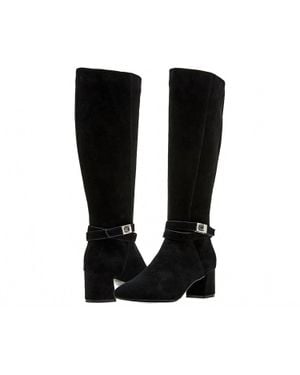Blondo Ashley Waterproof Suede Leather Tall Boots - Black