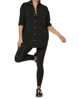 925 Fit Wild West Button Down Shirt - Black