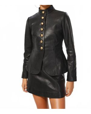 Cami NYC Lorraine Genuine Leather Jacket - Black