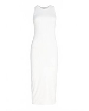 Circular Path Marilyn Midi Dress - White