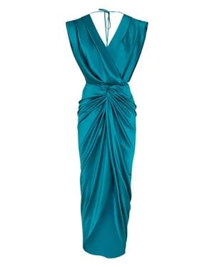 ANDRES OTALORA Mongui Midi Dress - Blue