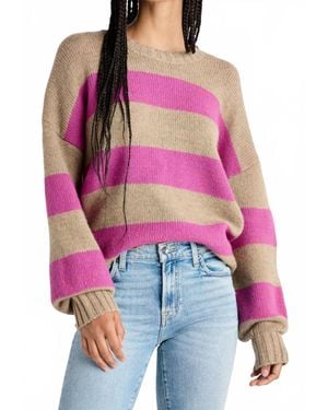 Splendid Ivy Stripe Sweater - Pink