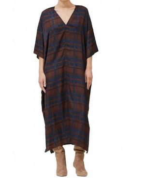 GRADE & GATHER Printed Tunic Dress - Black