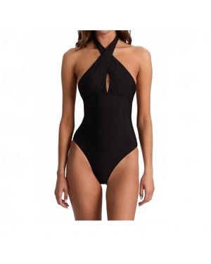 PQ Swim A+O X Pq Cross Front One Piece - Black