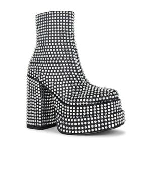 Steve Madden Cobra Boots Rhinestone Platform Booties Jobb1835 - Black