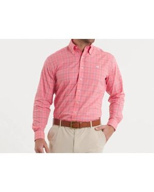 Southern Marsh Chatham Lines Performance Shirt - Pink