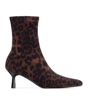 Xti Stiletto Booties By - Brown