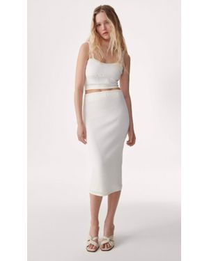 Ba&sh Saturn Pencil Skirt - Natural