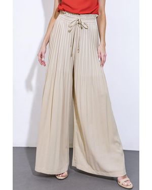 TRUEDAMES Magical Illusions Woven Pants - Brown