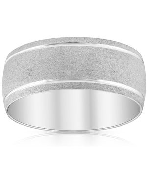 Pompeii3 Two-Tone White Gold Wedding Band