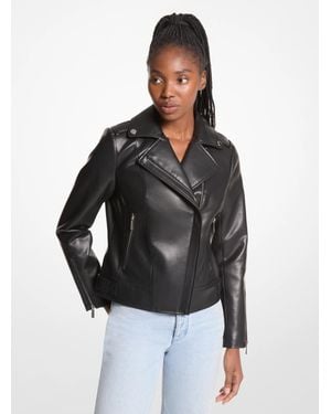 Michael Kors Outlet Moto Jacket - Black