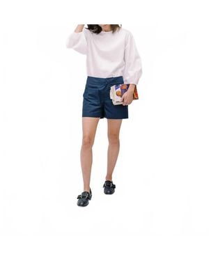 Field Trip Balloon Sleeve Shirt - Blue