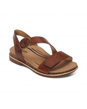 Aetrex Tamara Quarter Strap Sandal - Brown