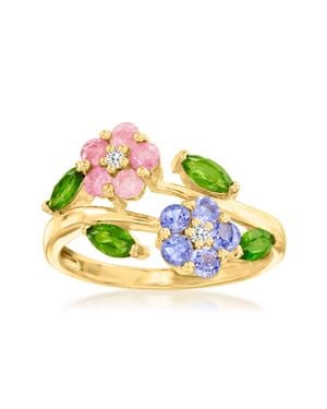 Ross-Simons Gem Flower Ring - Multicolor