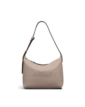 Radley Ridgeway Gardens Medium Ziptop Shoulder Bag - Gray
