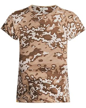 Rag & Bone Camo Baby Tee Multi T-Shirt - Natural